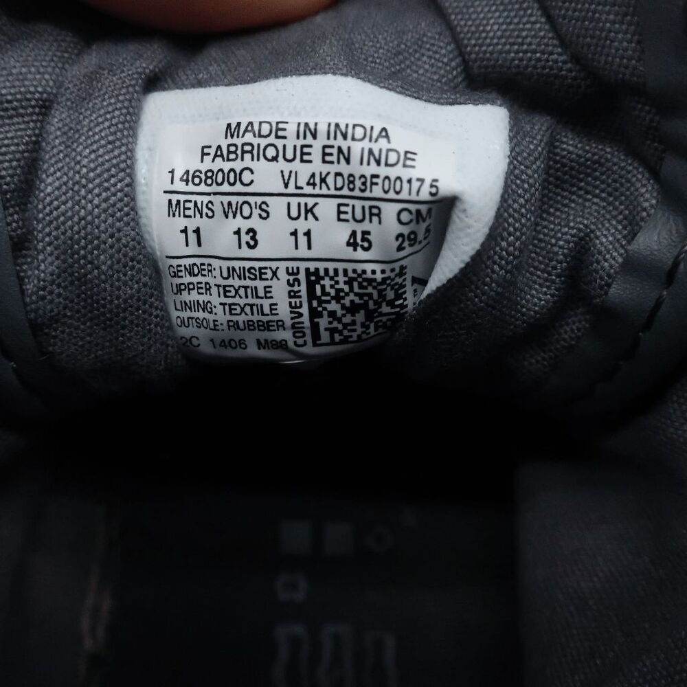 Converse Gray High-Top Athletic Shoes - Picture 9 of 9
